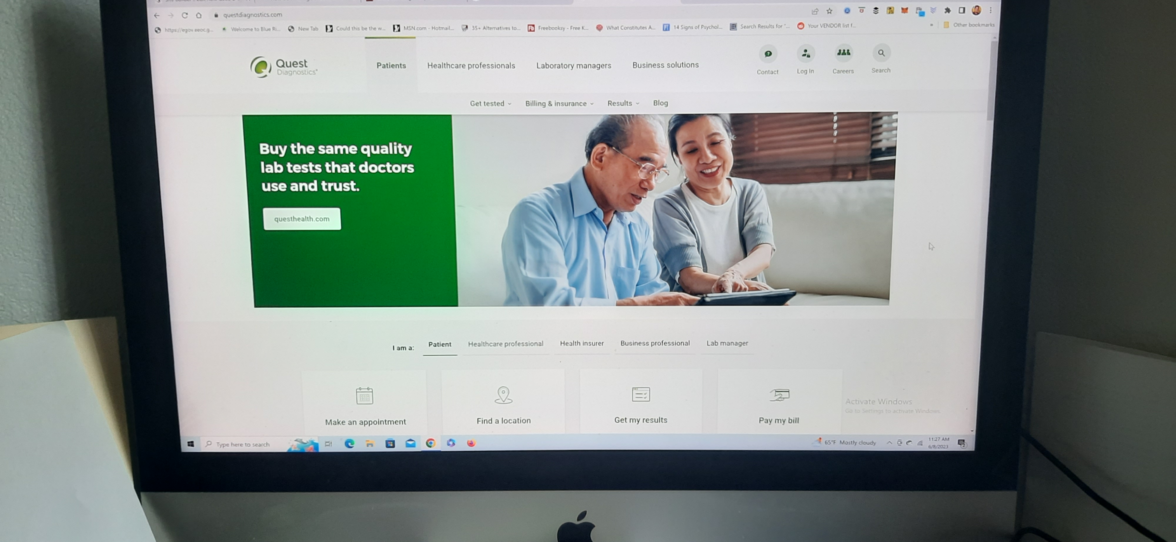 Quest patient portal