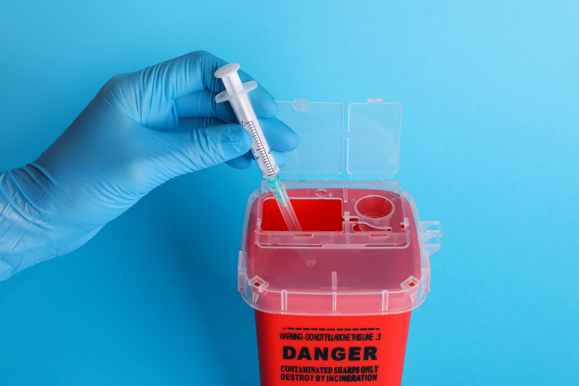 sharps container